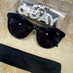 Quay Australia Drop Top Black Sunglasses